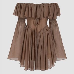 Bundle 3 for $20 - Cider Brown Off-Shoulder Jumpsuit
